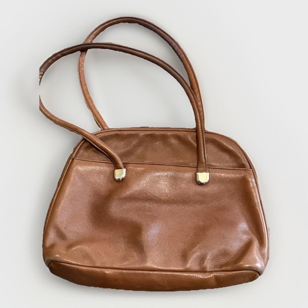 Jacqueline Ferrar Brown Leather Shoulder Bag
